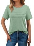 Trendy Summer Short Sleeve Women's T-Shirt – Light Green