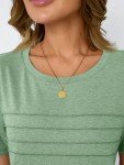 Trendy Summer Short Sleeve Women's T-Shirt – Light Green