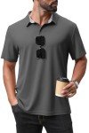 Men's Short Sleeve Dry Fit Golf Polo Shirt
