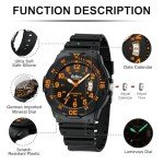 Waterproof Analog Quartz Sport Watch for Men