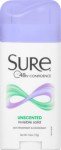 Unscented Sure Deodorant Invisible Solid, 2.6 oz