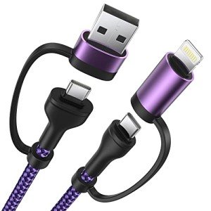 4-in-1 Fast Charging Cable for iPhone & More