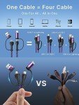 4-in-1 Fast Charging Cable for iPhone & More