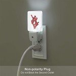 Affordable Red Coral LED Night Light with Sensor