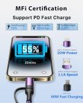4-in-1 Fast Charging Cable for iPhone & More