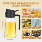 Olive Oil Sprayer 2-in-1 Glass Dispenser