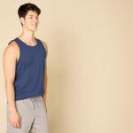 Men's Regular-Fit Tank Top in Blue Heather