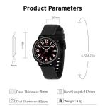 CNYXCN Nurse Watch for Medical Professionals - Black