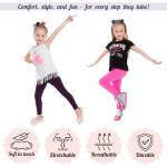Girls Cotton Leggings - Orange Full-Length Pants
