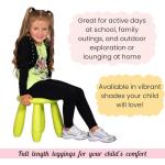 Girls Cotton Leggings - Orange Full-Length Pants