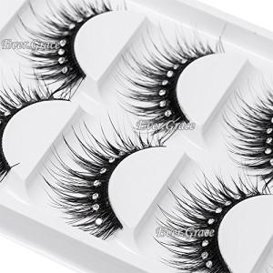 5 Pairs of Thick Shimmer False Eyelashes