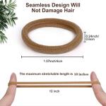 50 Pcs No Damage Black Hair Ties