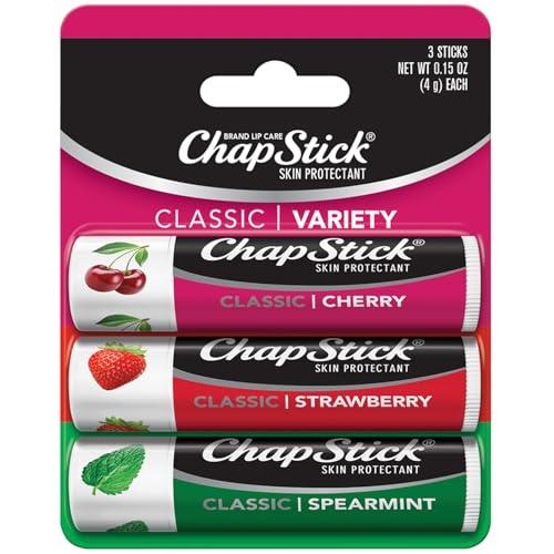 ChapStick Lip Balm Set – Spearmint, Cherry, Strawberry