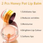 Bee Lip Balm Set: Honey & Strawberry