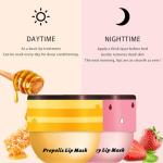Bee Lip Balm Set: Honey & Strawberry
