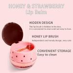 Bee Lip Balm Set: Honey & Strawberry