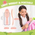 Kids' Pink Hair Brush with Soft Bristles
