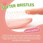 Kids' Pink Hair Brush with Soft Bristles