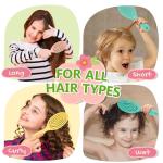 Kids' Pink Hair Brush with Soft Bristles