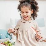 Kids' Pink Hair Brush with Soft Bristles
