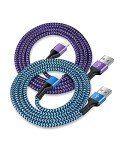 2-Pack 10ft Braided iPhone Lightning Cables