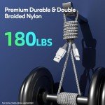 10FT Nylon Braided iPhone Charger Cord - 3 Pack
