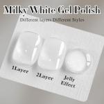 Milky White Soak Off Gel Nail Polish 15ML