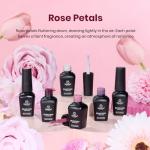 6-Piece Burgundy Gel Nail Polish Set