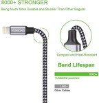 3-Pack 6FT Nylon Braided iPhone Charger Cables