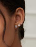 6 Pairs Hypoallergenic Cubic Zirconia Stud Earrings