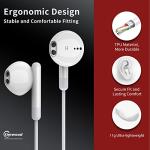 Kimwood Wired Earbuds with Mic and Powerful Bass