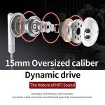 Kimwood Wired Earbuds with Mic and Powerful Bass