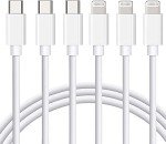 3-Pack 6FT MFi Certified Lightning Charger Cables
