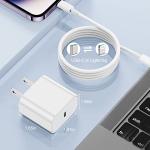 Fast Charging iPhone Charger Block & 6ft Cable