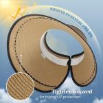 Foldable Sun Hat for Women - Wide Brim Visor