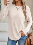 Womens Long Sleeve Fall Tunic Sweater Top