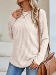Womens Long Sleeve Fall Tunic Sweater Top
