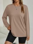 Trendy Oversized Long Sleeve Tee for Women