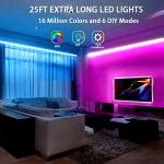 25ft RGB LED Strip Lights with Remote