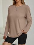 Trendy Oversized Long Sleeve Tee for Women