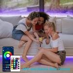 RGB LED Strip Lights with Remote Control, 130ft