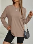 Trendy Oversized Long Sleeve Tee for Women