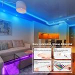 RGB LED Strip Lights with Remote Control, 130ft
