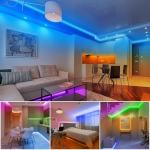 RGB LED Strip Lights with Remote Control, 130ft