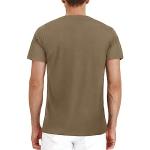 Mens Short Sleeve Cotton Henley Shirt with Pocket