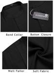 Men's Casual Black Henley T-Shirt for Summer