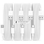 4-Pack USB to USB-C Charging Cables