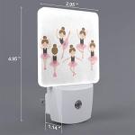 Cute Ballerina LED Night Light with Sensor