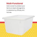 Plastic Storage Tray Lid for Home and School