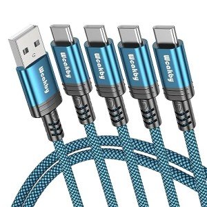 USB C Fast Charging Cable Set - 4 Pack